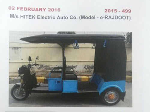 I Cat Approved Battery Rickshaw